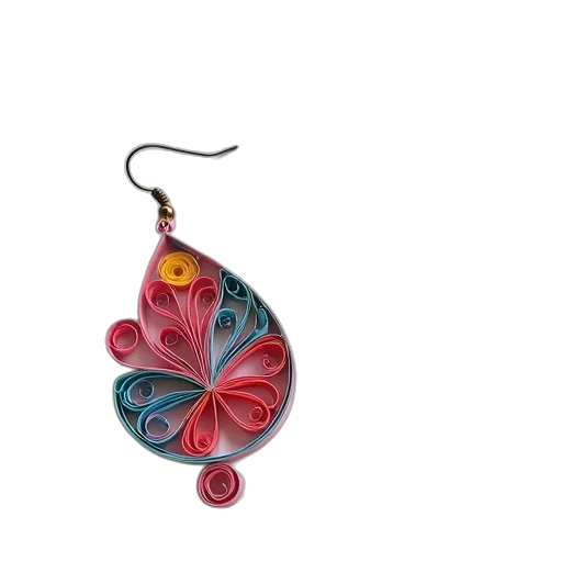 jewelry, flower, 3d render, colorful transparent PNG cut-out