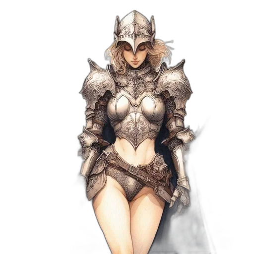 dress, sword, staff, mask, fantasy art, concept art, watercolor, 3d render transparent PNG cut-out