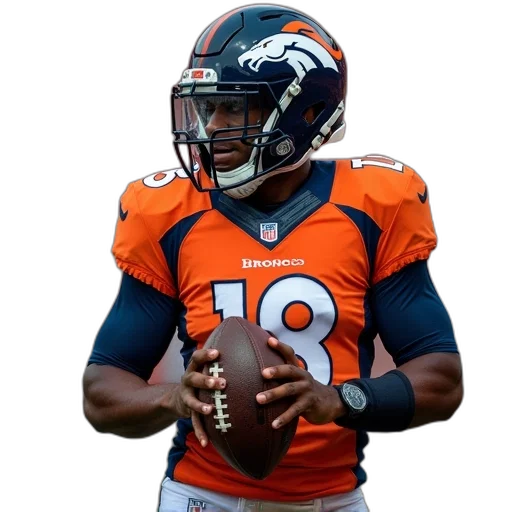 denver, broncos, there, football transparent PNG cut-out