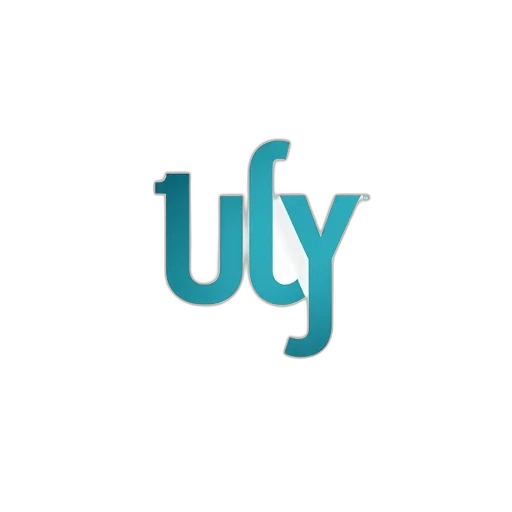image, displays, word, uly, stylized, font, letters, blue transparent PNG cut-out