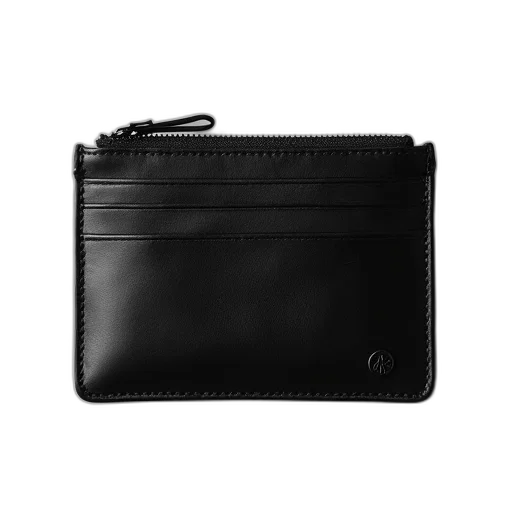 cardholder, wallet, black transparent PNG cut-out