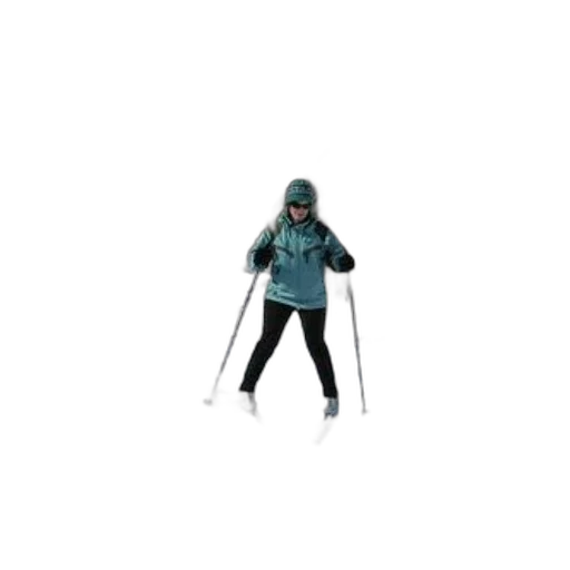 staff, 3d render, person, cross-country, skiing, snowy, trail, surrounded transparent PNG cut-out