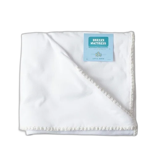 jacket, white, baby, blanket, blue, label, reads, breeze transparent PNG cut-out