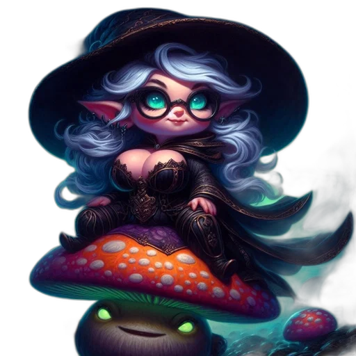 dress, hat, fantasy art, concept art, pixel art, watercolor, underwater, dark transparent PNG cut-out