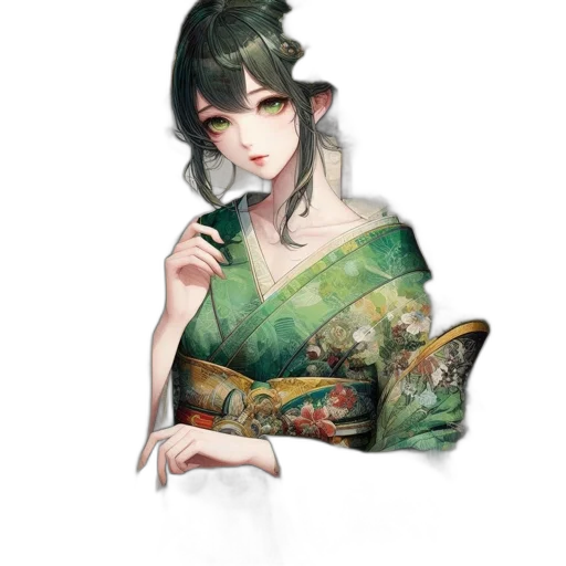 dress, staff, dragon, mask, fantasy art, watercolor, concept art, pixel art transparent PNG cut-out