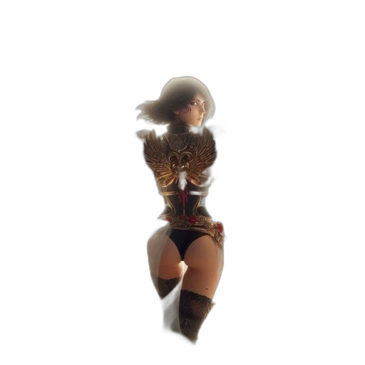 robot, staff, weapon, dress transparent PNG cut-out