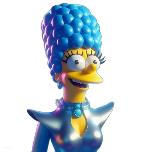 crown, hat, creature, dress, 3d render, concept art, vaporwave, pixel art transparent PNG cut-out