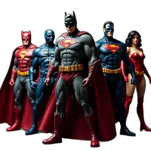 comic book art, concept art, 3d render, justice transparent PNG cut-out