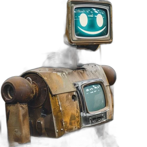 robot, weapon, mask, animal, concept art, cyberpunk, vaporwave, 3d render transparent PNG cut-out