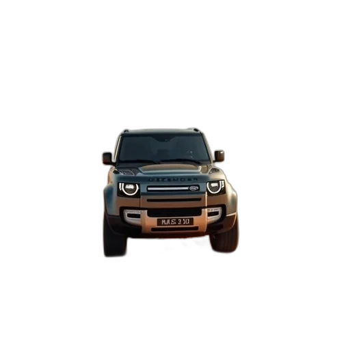 car, 3d render, photorealistic, 2021, land, rover, defender, desert transparent PNG cut-out