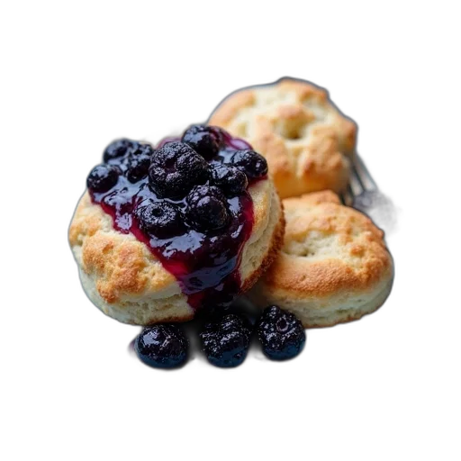 food, crown, blue, plate, topped, scones, blueberry, compote transparent PNG cut-out