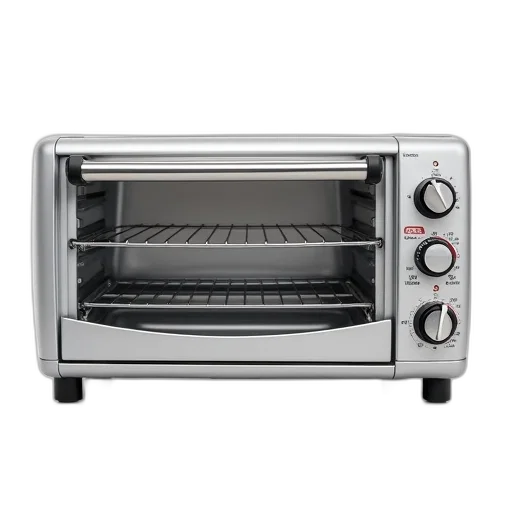 food, silver, toaster, oven, two, racks transparent PNG cut-out