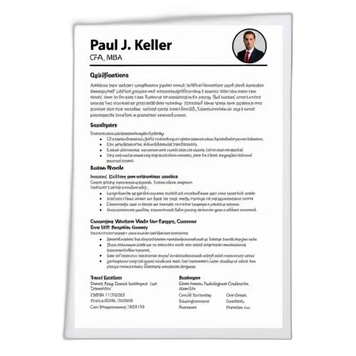 staff, professional, resume, paul, keller, cpa, mba, summary transparent PNG cut-out