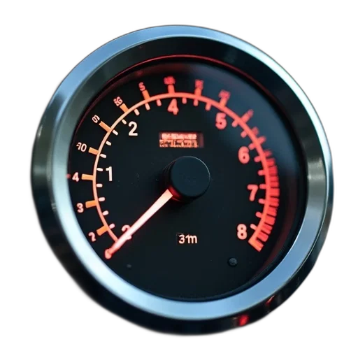 car, analog, oil, pressure, gauge, few, seconds transparent PNG cut-out