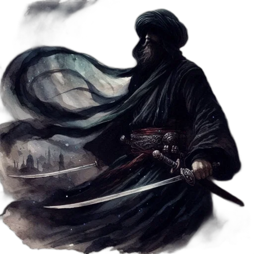 sword, staff, weapon, fantasy art, concept art, comic book art, photorealistic, fog transparent PNG cut-out