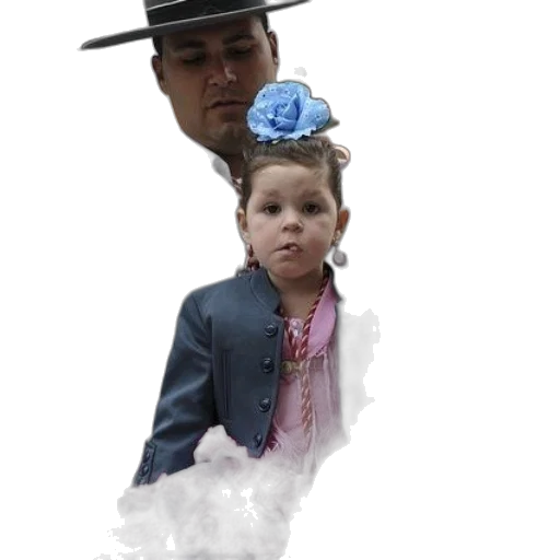 hat, umbrella, staff, face, photorealistic, concept art, blue, man transparent PNG cut-out