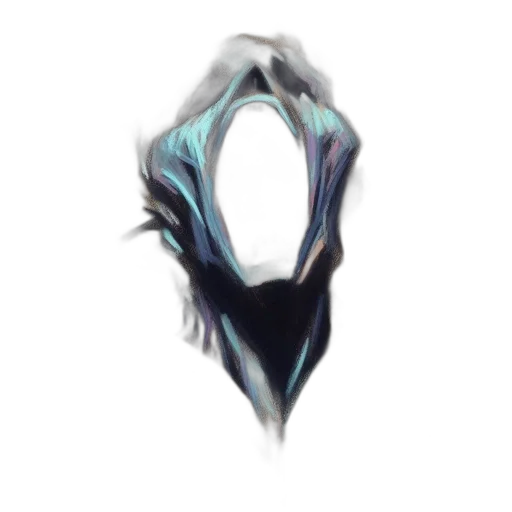 mask, face, dragon, creature, concept art, fantasy art, 3d render, vaporwave transparent PNG cut-out