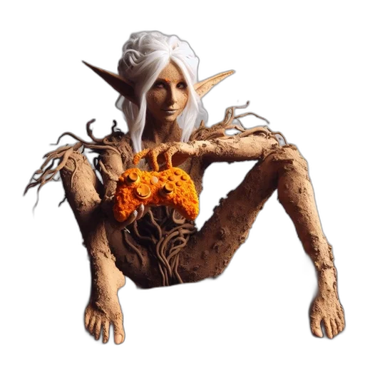 creature, dragon, staff, mask, fantasy art, concept art, 3d render, pixel art transparent PNG cut-out