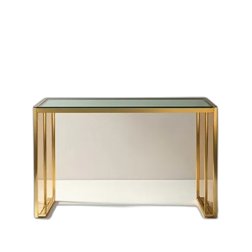 furniture, jewelry, crown, 3d render, golden, gold, console, glass transparent PNG cut-out