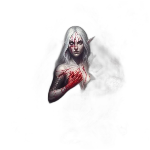 face, mask, creature, staff, fantasy art, concept art, pixel art, photorealistic transparent PNG cut-out