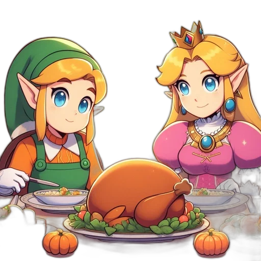 food, animal, crown, creature, pixel art, concept art, fantasy art, watercolor transparent PNG cut-out
