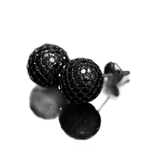 jewelry, crown, flower, 3d render, photorealistic, monochrome, dark, pair transparent PNG cut-out