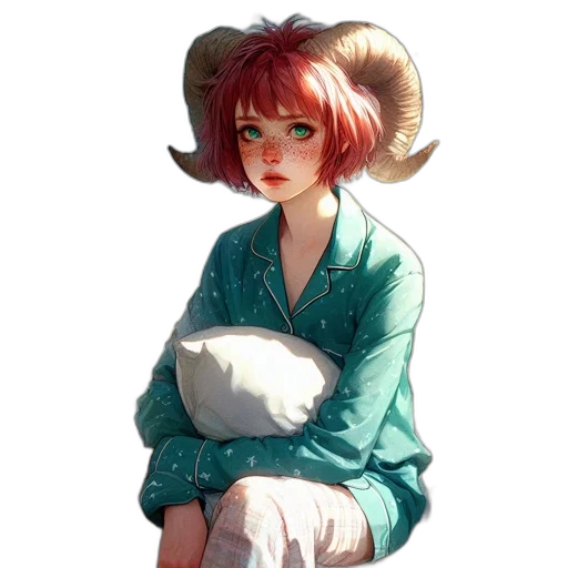 hat, jacket, dress, creature, watercolor, oil painting, fantasy art, concept art transparent PNG cut-out