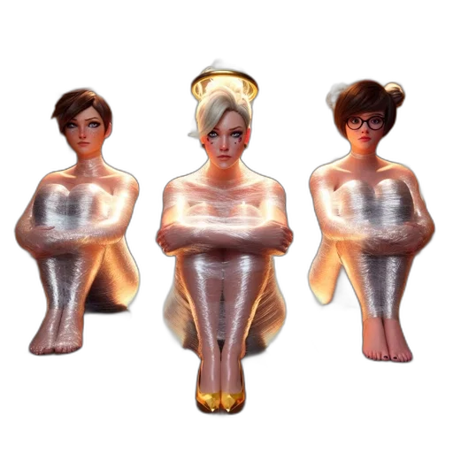 mask, 3d render, concept art, photorealistic, pixel art, golden, three, cartoonish transparent PNG cut-out