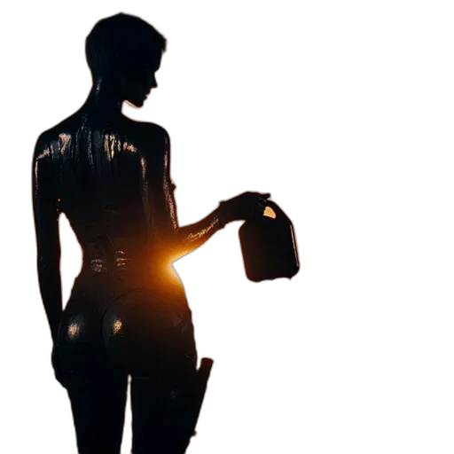robot, staff, jewelry, dress transparent PNG cut-out