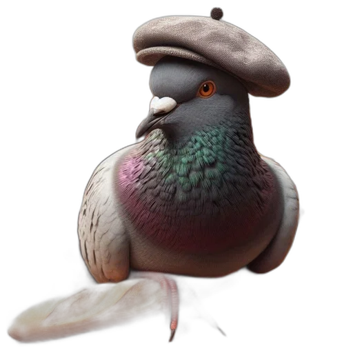 hat, animal, staff, crown, 3d render, photorealistic, concept art, fantasy art transparent PNG cut-out