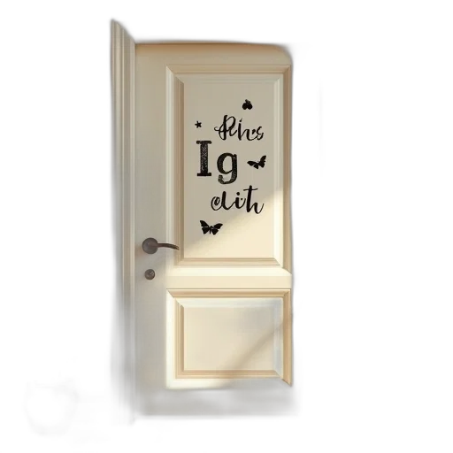 furniture, 3d render, concept art, wiggle, away, door, decals transparent PNG cut-out