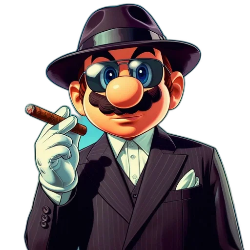 staff, mask, face, cartoon, pixel art, concept art, comic book art, elegant transparent PNG cut-out