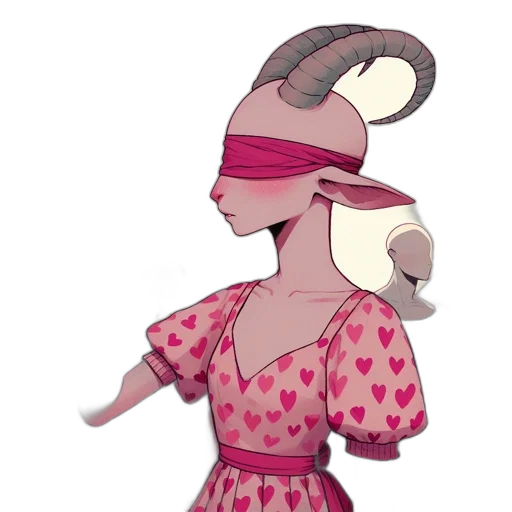 mask, dress, hat, robot, concept art, 3d render, vaporwave, fantasy art transparent PNG cut-out