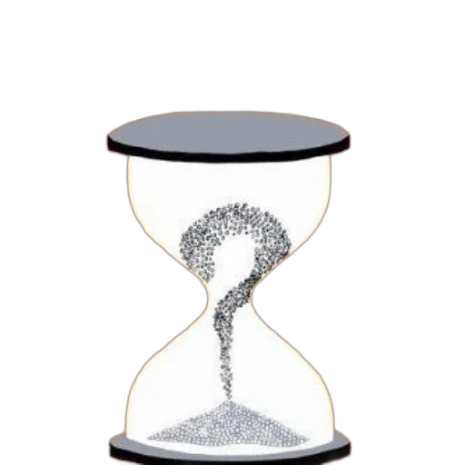 jewelry, furniture, report, cover, featuring, hourglass, question, mark transparent PNG cut-out