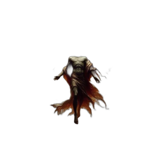 creature, mask, hair, staff, concept art, pixel art, 3d render, fantasy art transparent PNG cut-out