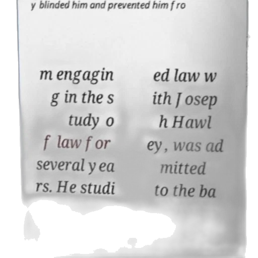 text, white, blue, background, reads, blinded, him, prevented transparent PNG cut-out