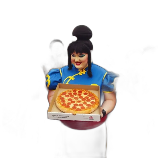 food, robot, jacket, weapon, 3d render, concept art, pixel art, fantasy art transparent PNG cut-out