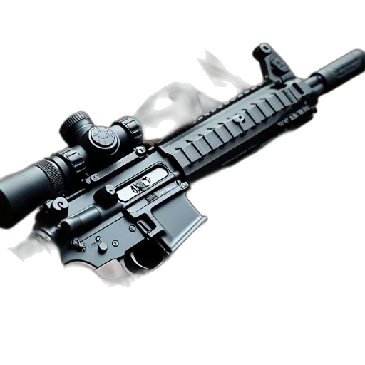 weapon, 3d render, photorealistic, concept art transparent PNG cut-out