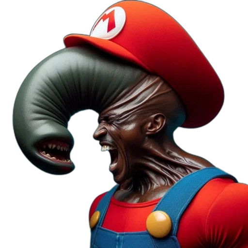 mask, hat, creature, face, concept art, 3d render, comic book art, photorealistic transparent PNG cut-out