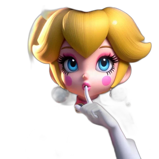 staff, face, robot, weapon, 3d render, concept art, cartoon, vaporwave transparent PNG cut-out