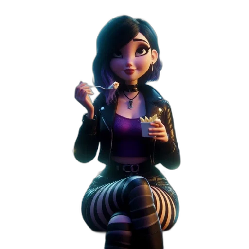 jacket, staff, weapon, dress, concept art, 3d render, pixel art, fantasy art transparent PNG cut-out
