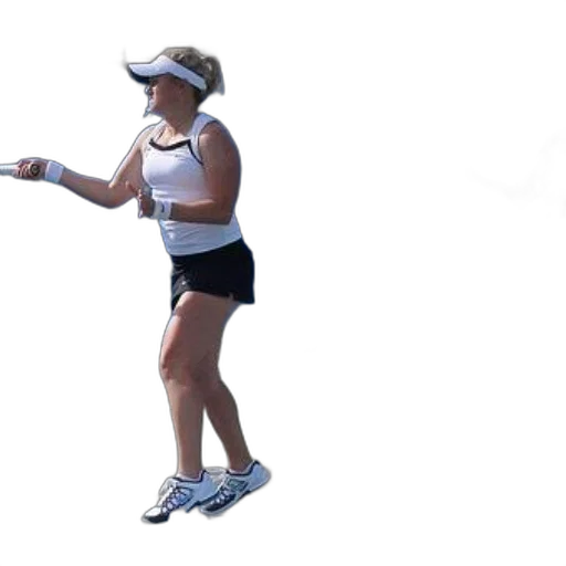 staff, woman, white, tank, top, black, skirt, playing transparent PNG cut-out