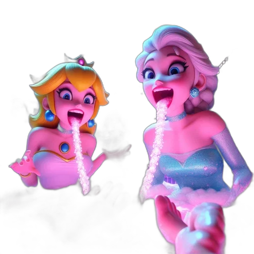creature, 3d render, concept art, vaporwave, fantasy art, underwater, neon lights, outer space transparent PNG cut-out