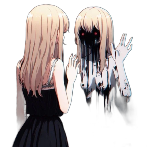 mask, face, creature, hair, anime, pixel art, concept art, cartoon transparent PNG cut-out