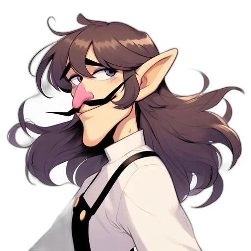 staff, mask, face, creature, concept art, fantasy art, pixel art, watercolor transparent PNG cut-out