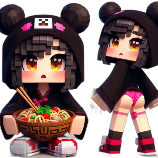 3d render, pixel art, concept art, anime, dark, monochrome, pixel, art transparent PNG cut-out