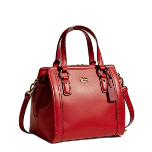 red, coach, bag, collection transparent PNG cut-out