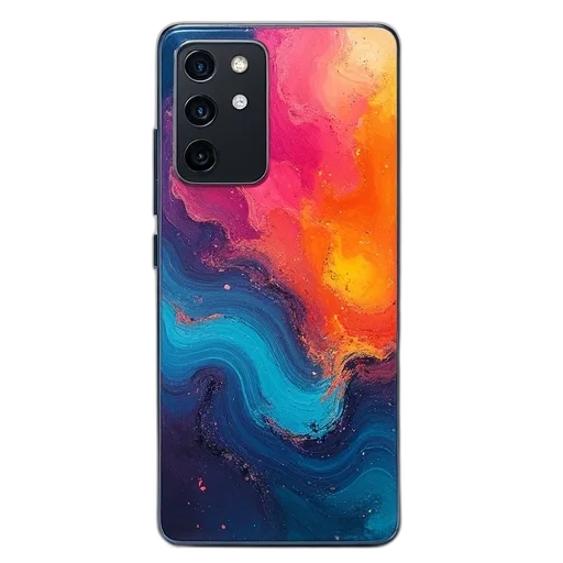 face, vaporwave, cyberpunk, colorful, neon, samsung, galaxy, s21 transparent PNG cut-out