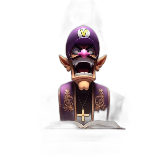 crown, staff, weapon, mask, concept art, 3d render, fantasy art, pixel art transparent PNG cut-out