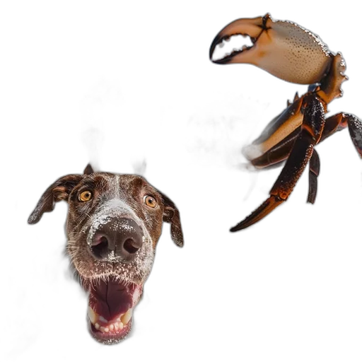 animal, creature, dragon, mask, 3d render, concept art, photorealistic, dalmatian transparent PNG cut-out